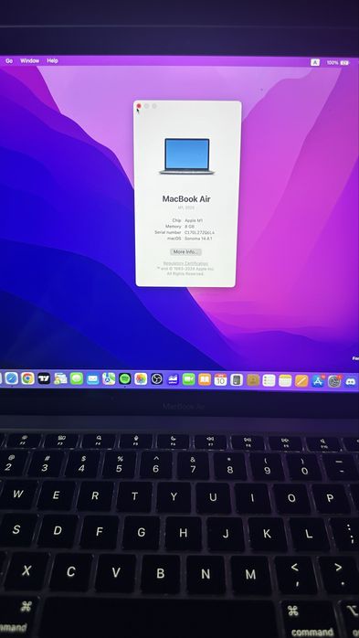 Macbook Air 13 (M1, 2020) Space Grey