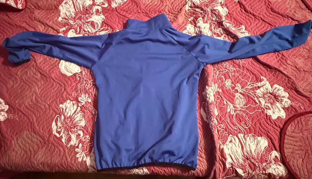 Compleu Nike original – bluză albastră + pantaloni bleumarin, mărimea L