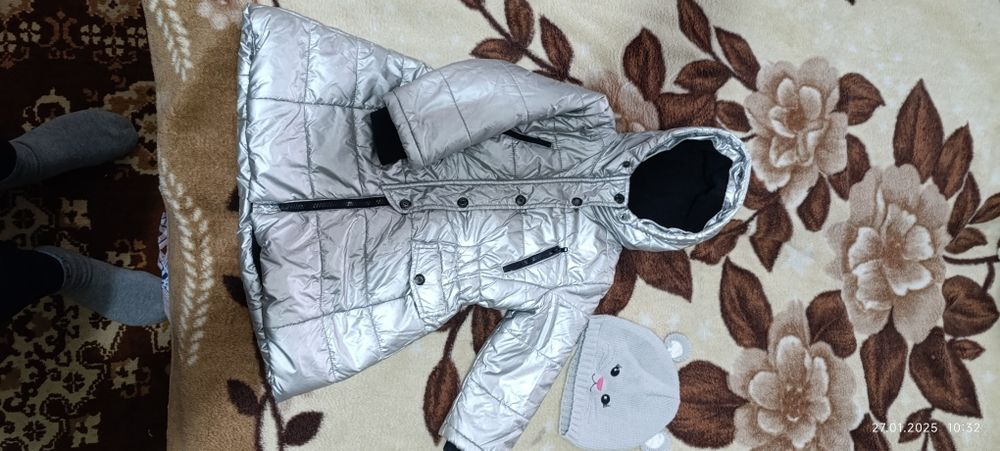 Куртка и шапка для девочки