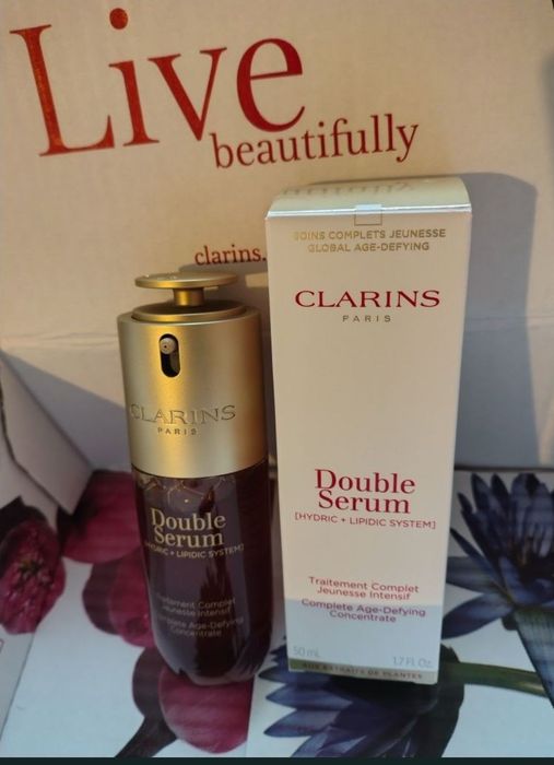 Clarins Double Serum - двоен серум против стареене 9 генерация 50мл.
D