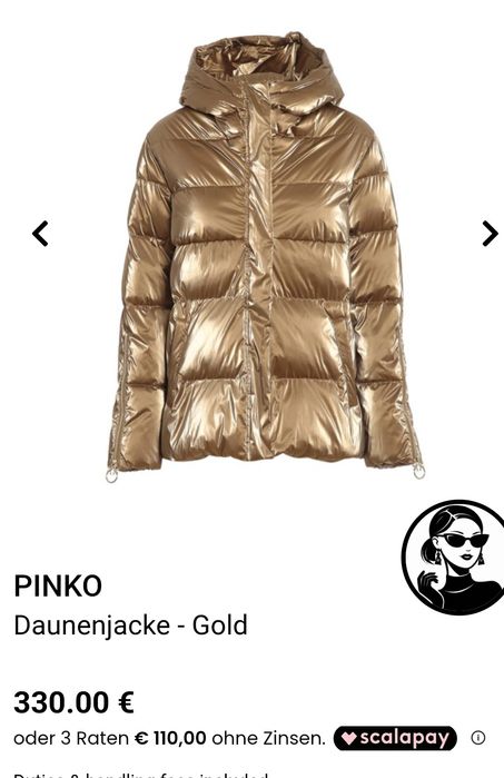 Pinko златисто  яке