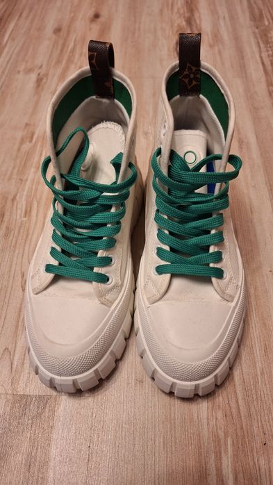 Дамски спортни обувки Live бяло/зелено размер 38