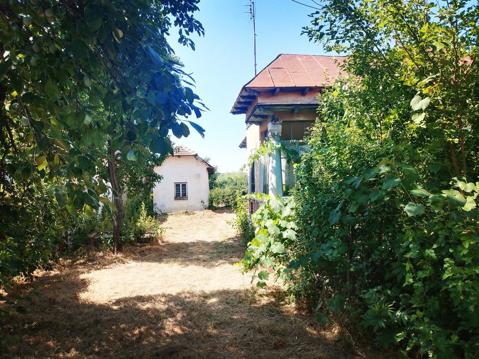 Casa de vanzare cu teren de 5038mp intravilan(Plesoiu-Arcesti)