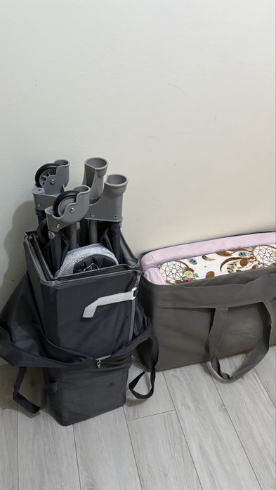 Patut pliabil de calatorie + saltea pliabila