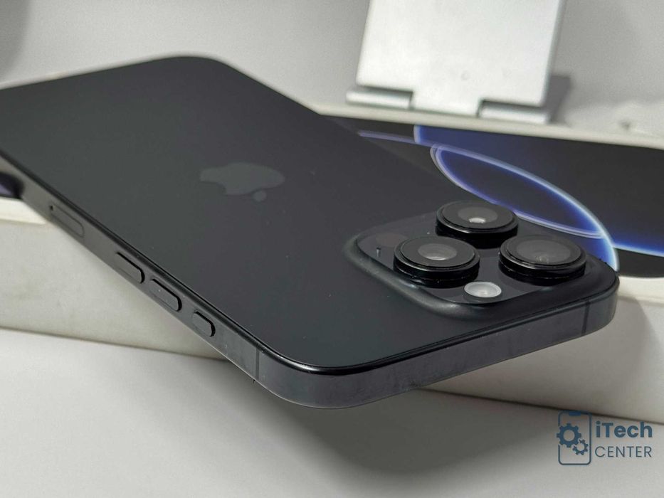 iPhone 16 Pro MAX, 256GB, Black, 92% батерия, ОТЛИЧЕН, 1г. ГАРАНЦИЯ!