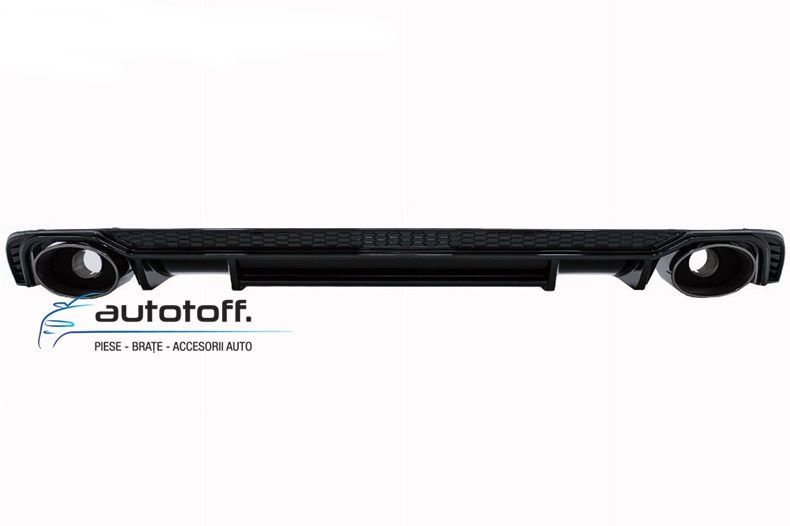 Difuzor bara spate compatibil Audi A4 B9 8W (15-19) Negru lucios