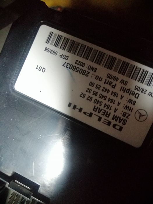 Sam spate Mercedes w164, Gl 164