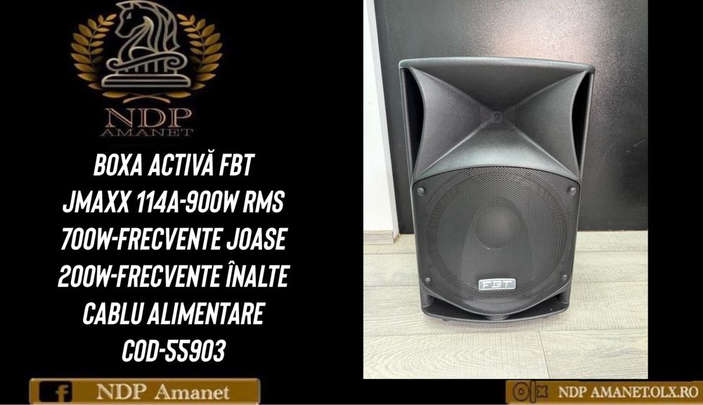 NDP Amanet Braila Boxa Activa FBT JmaxX 114A-900w RMS (55903