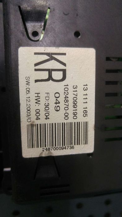 Display bord opel astra h a04 13111165 317099190 102487000