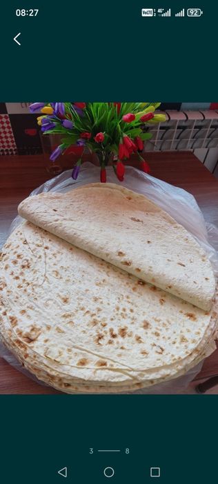 Лаваш тонкий . лимонады, коктейли