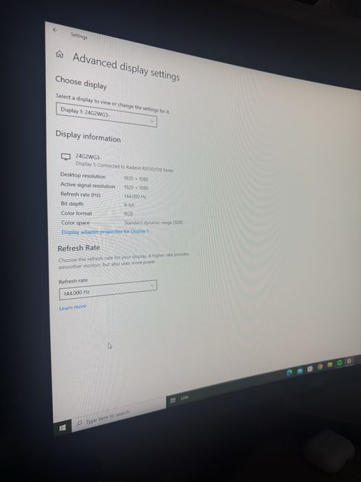 PC Gaming + Monitor 144hz, setup full
