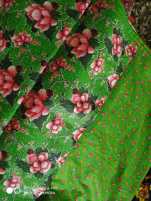 Materiallar satin va chit (paxtali)