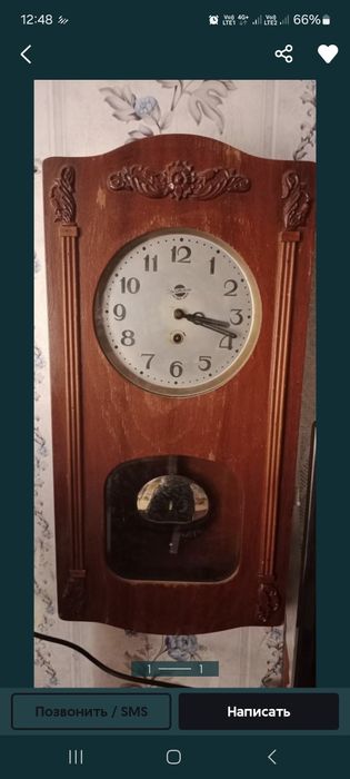 Старинные редкие часы .