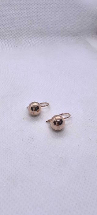 Серьги красное золото