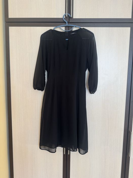 Прекрасна ефирна нова рокля с шифон и тюл