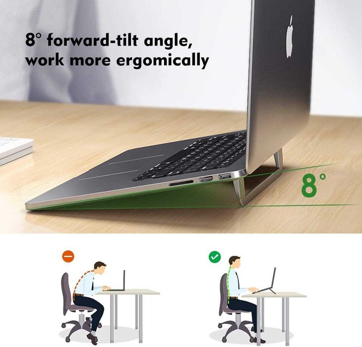 Suport Laptop Licheers - Ultra-subțire, Aluminiu, Design Invizibil
