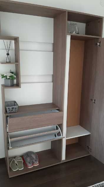 Cuier hol Irim Aspen, Stejar Cafea/Alb (Ofer transport pe Iasi)