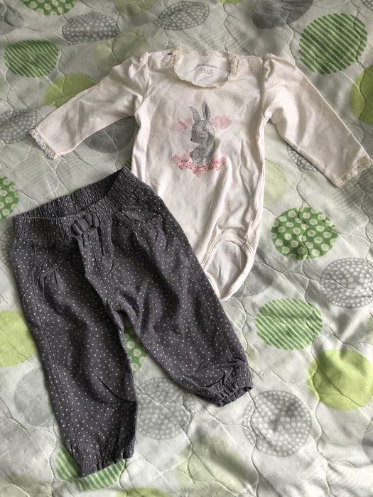 Боди и панталонки на H&M 3-6 месеца