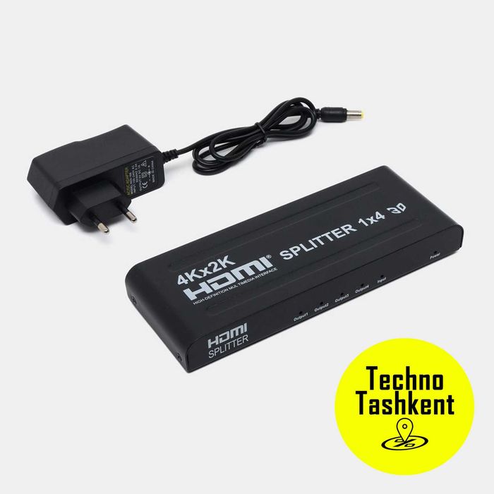 HDMI сплиттер 1x4, одно изображение разделитель на четыре 1080p, 2K,4K