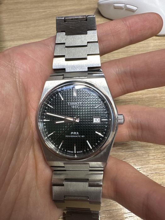 Часы Tissot PRX Powermatic 80 Зеленые