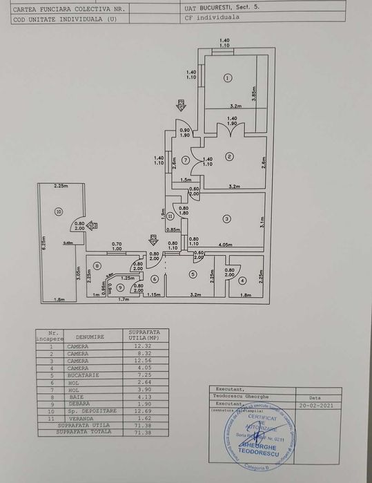 Casa locuibila imediat, centrala gaz, teren si curte proprie – zona buna - birou