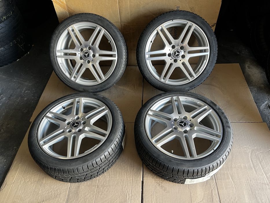Jante NOI Mercedes C , E classe AMG A2074011302 18 inch’ + anvel iarna NOI 235/40/18 , Continental  !