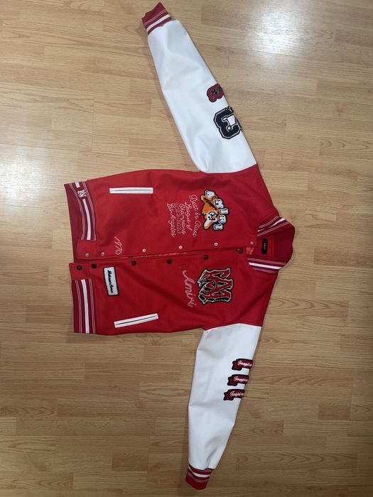 Geaca amiri varsity rosie