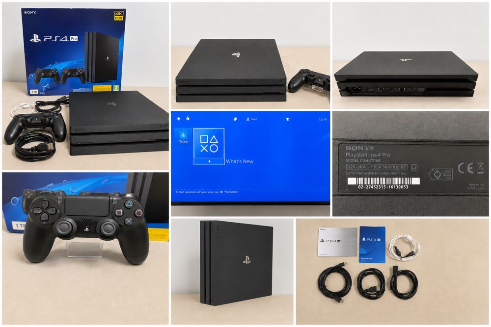 PS4 Pro 1TB CUH-7216B | Ultimul model | Full Box | Controller Original