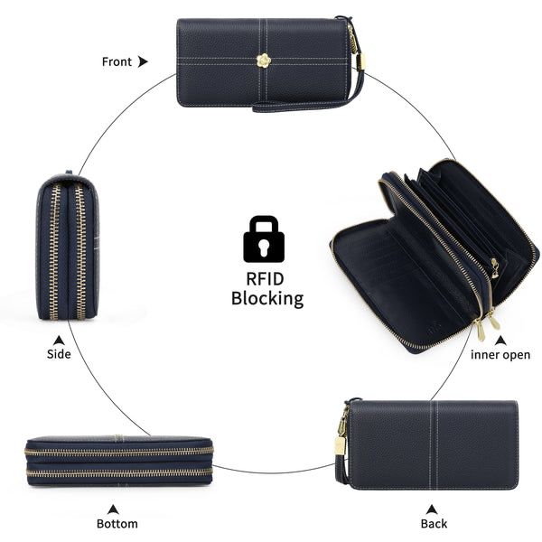 RFID Кожено Дамко Портмоне Pomelo Best