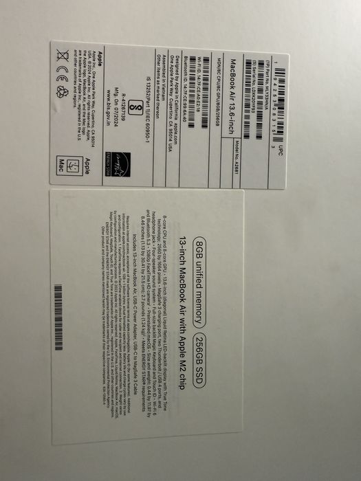 Продам 13-inch MacBook Air M2