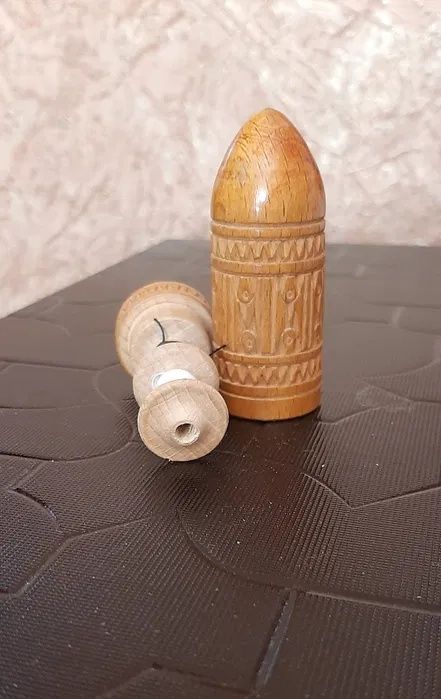 Винтажная деревянная игольница СССР