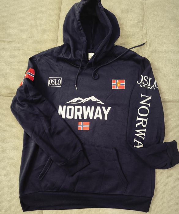 Мъжки тъмносин есенно-зимен суичър Norway