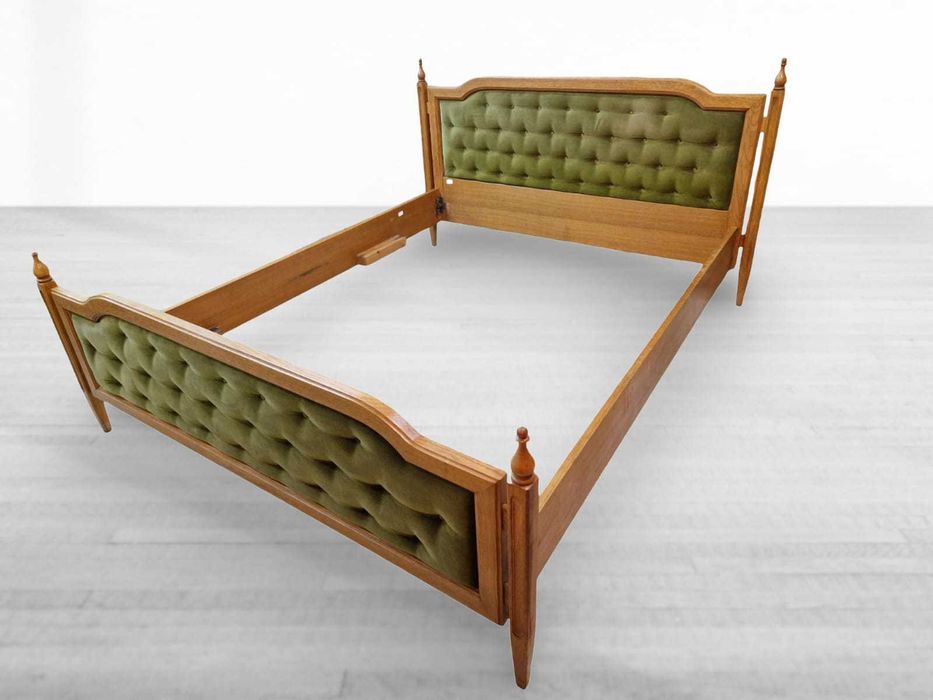 *ПРОМО* Дъбова винтидж спалня с двa броя нощни шкафчета