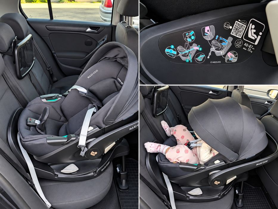 Maxi-Cosi Pebble 360 Pro + bază FamilyFix 360 Pro | SlideTech | 40–87 cm