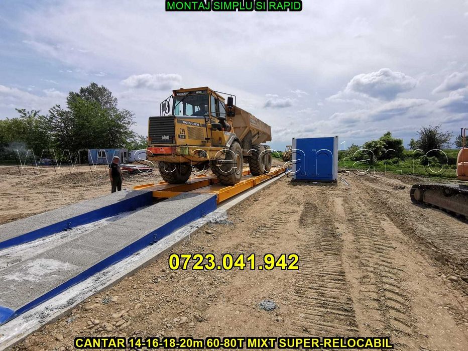 Cantar auto pod bascula 40t-60t 14,15,16 sau 18m Nou Metal Leasing
