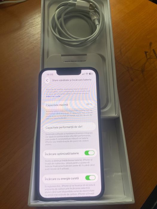 Vand , iPhone 13 Mini , black , 5G , 128 Gb , ca nou ,10/10 , fullbox.