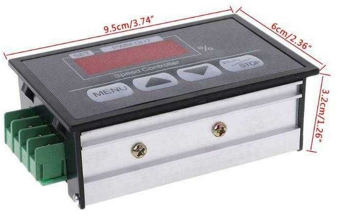 PWM 30A cu display Variator turatie, motor DC 6-12-24-48V Ambalat