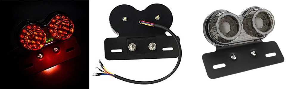 Стоп за мотор скутер със стойка за номер и мигачи