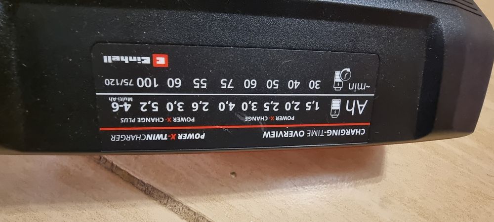 Двойно зарядно с 2 бр батерий Einhell