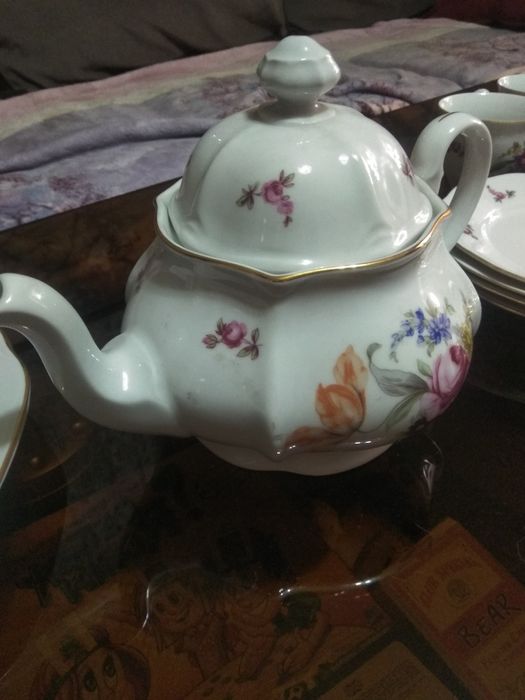 Столовый сервиз ,, Мейсенский букет,,. Богемия