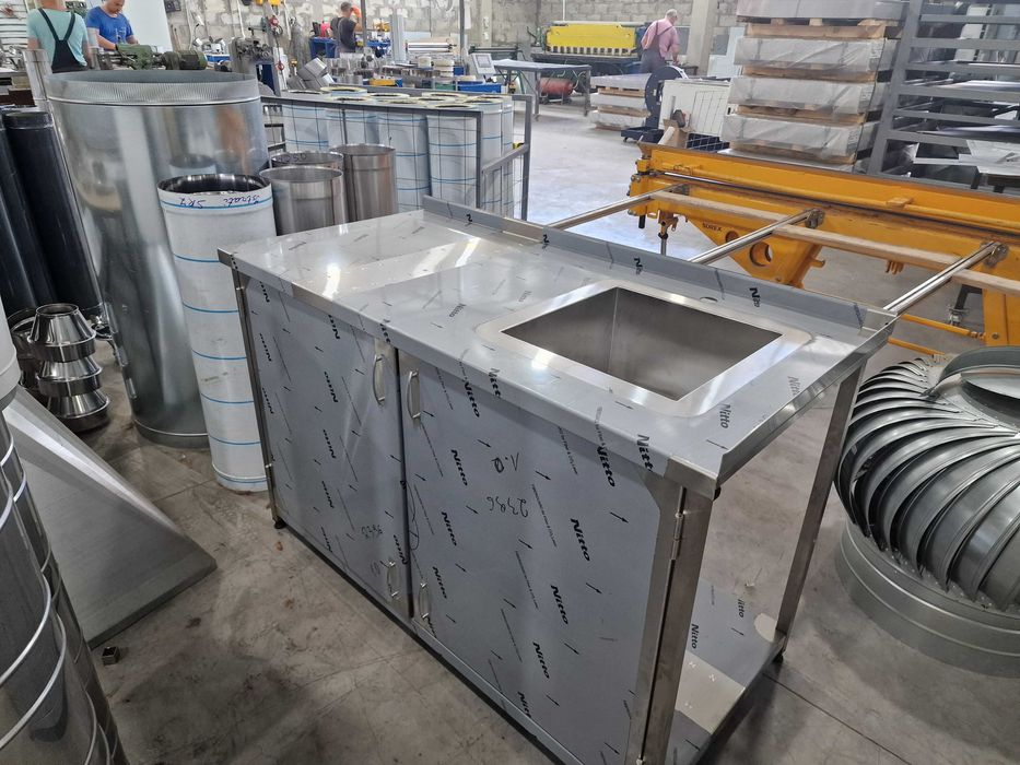 Mobilier inox profesional pentru HoReCa. Masa Inox, spalator inox.