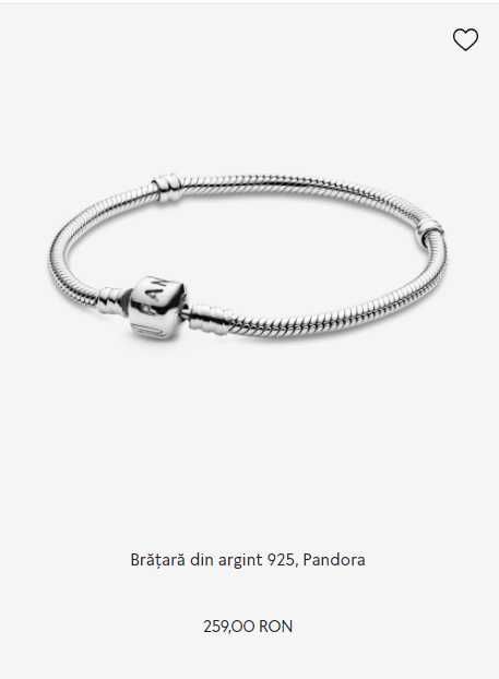 Pachet bratara Pandora + 10 pandantive