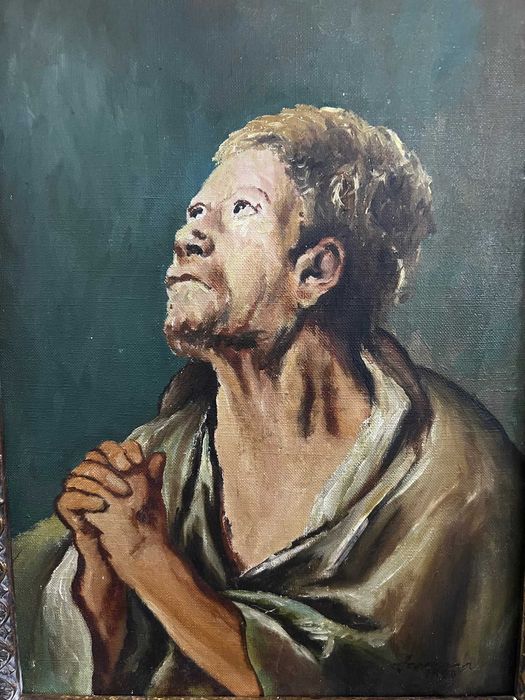 Tablou vechi,pictura in ulei!