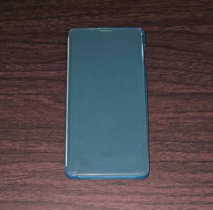 Husa SH flip smart activa originala Samsung Clear View Cover Galaxy S10+ S10 Plus G975 verde/green