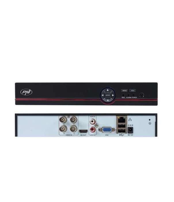 Kit supraveghere smart / inteligent AHD PNI PTZ1500, 4 camere 5MP + DV