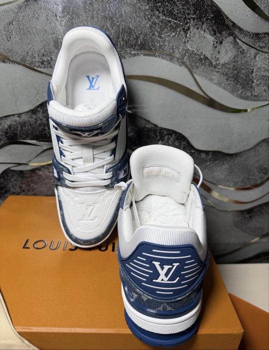 Louis Vuitton trainer monogram denim