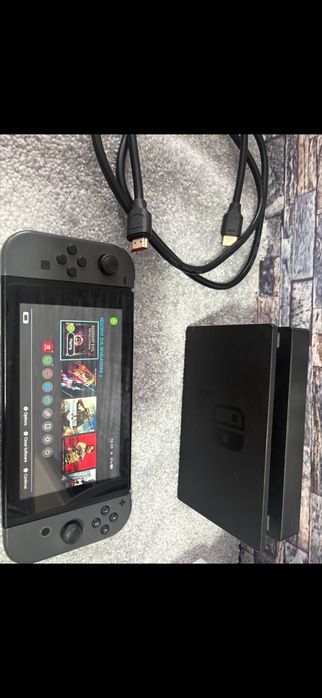 Nintendo Switch modat - 128GB + dock + husa.