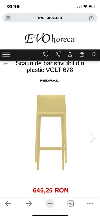 Scaune bar outdoor Volt