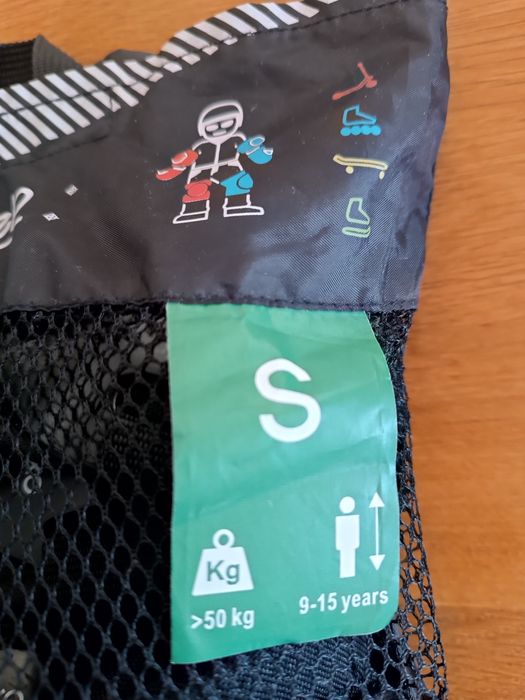 Set 3 protectii Role, bicicleta Play Negru