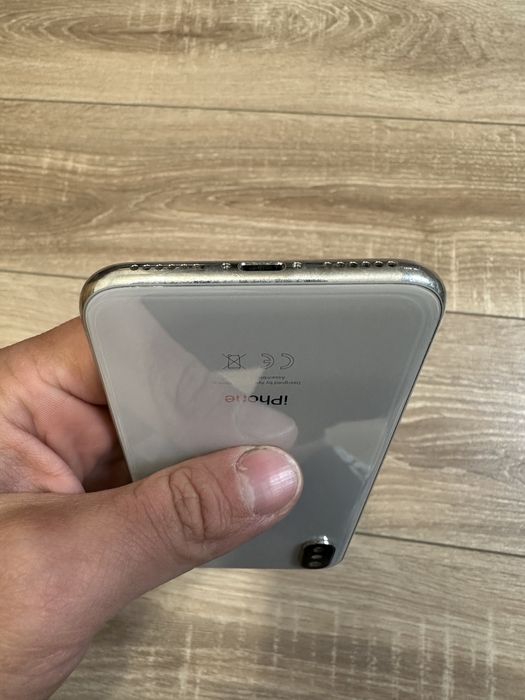 Carcasa iPhone X alb, full flex